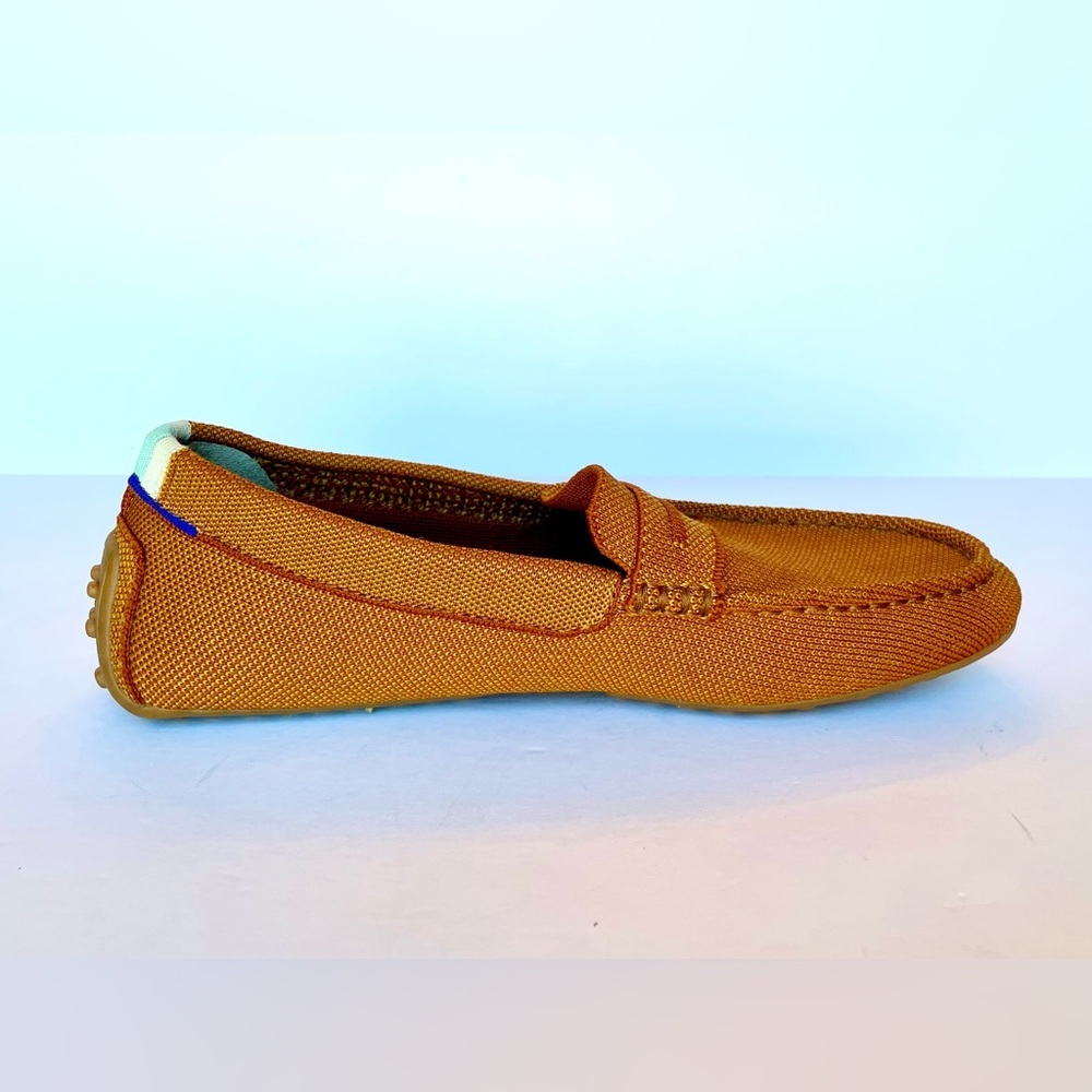 Rothy’s The Driver Loafer Cognac Brown Slip-On Flats 9.5 Excellent - Picture 3 of 12